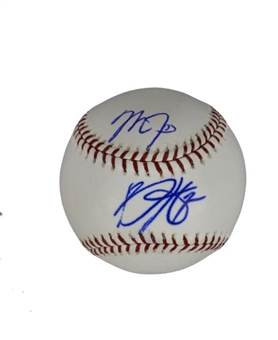 Bryce Harper and Mike Trout Dual-Signed Baseball (MLB Auth)
